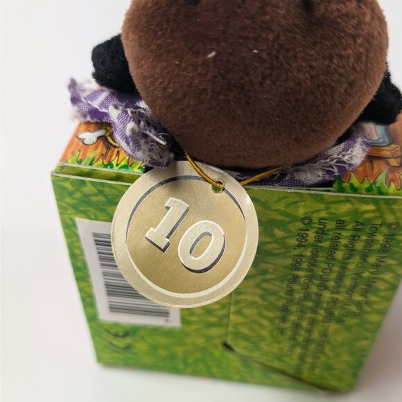 1998 Pound Puppies Plush 10/12 Mary Meyer Doghouse Puppy Dog Collectible Box - Picture 7 of 10